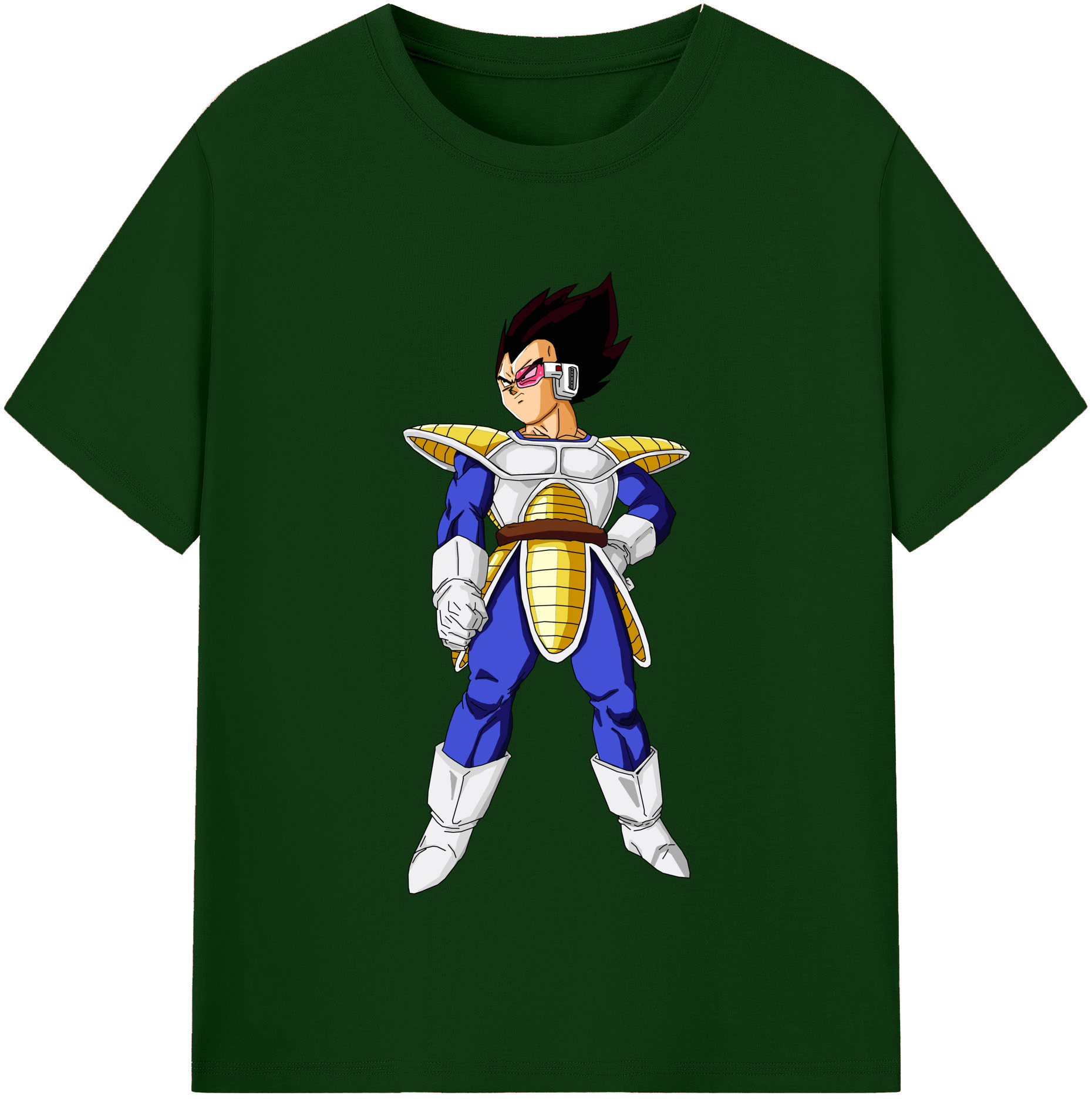 （画像用） ドラゴンボール ベジータ四世（Bejīta Yonsei）DRAGON BALL Vegeta IV 綿100％半袖Tシャツ（フロントプリント）